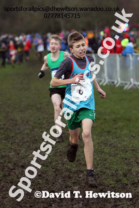 Boys under-13 Northern Cross Country Champs., Witton Park, Blackburn. Photo: David T. Hewitson/Sports for All Pics